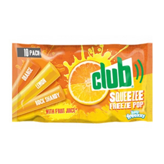 Picture of Club Squeeze Freeze Pop 10pk x20